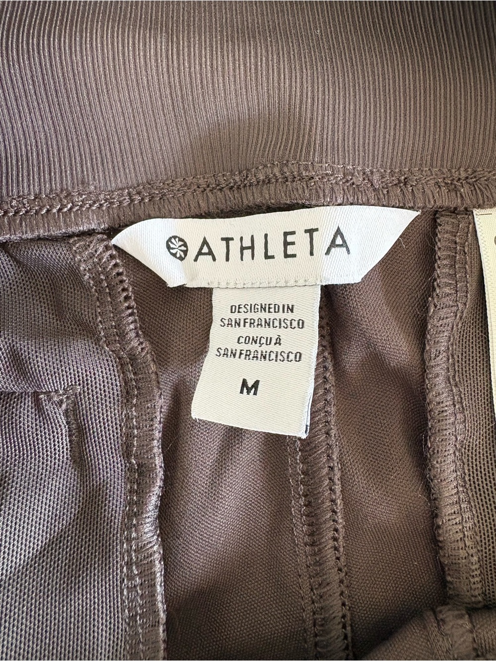 Athleta Venice Jogger High-Waist Brown Medium EUC Clean Girl Minimalist Utility - Picture 2 of 12